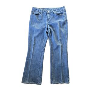 The Limited Womens Jeans 10R Blue Denim 312 Straight Leg Embroidered Pockets